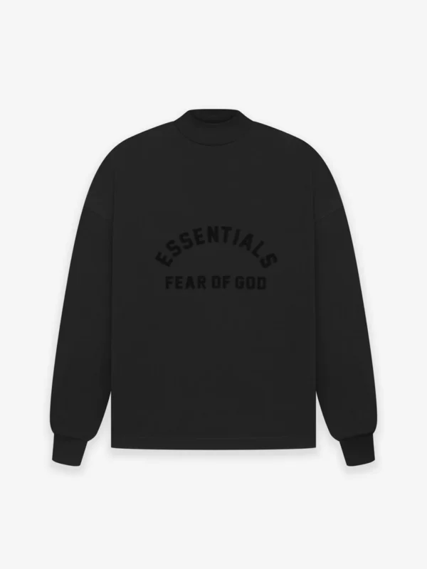 Essentials Ls Tee Jet Black