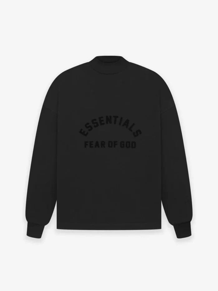 Essentials Ls Tee Jet Black