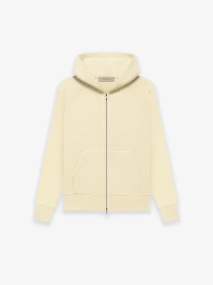 Essentials Fw22 Kids Fullzip Hoodie Canary