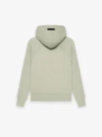 Essentials Kids Spring Waffle Henley Hoodie Seafoam