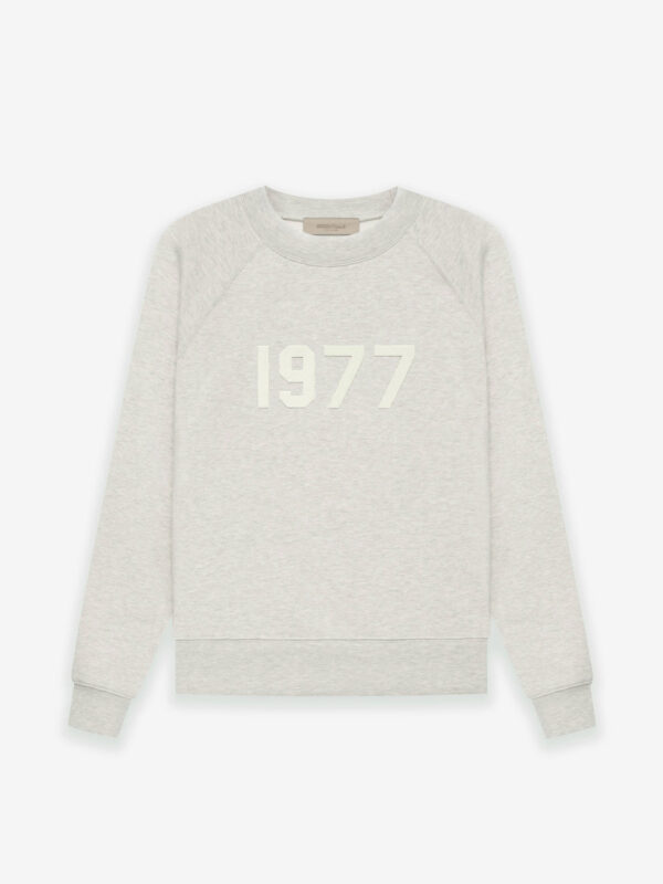 Essentials Crewneck 1977 Sweatshirt- Gray