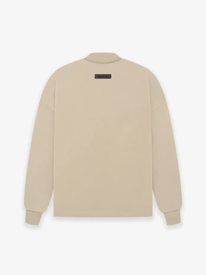 Essentials Ls Tee Dusty Beige